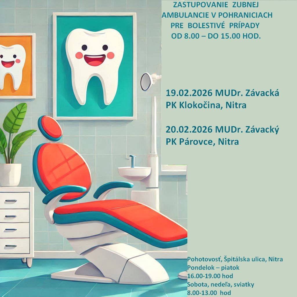 Zastupovanie zubnej ambulancie  A fogorvosi rendelő helyetesítése