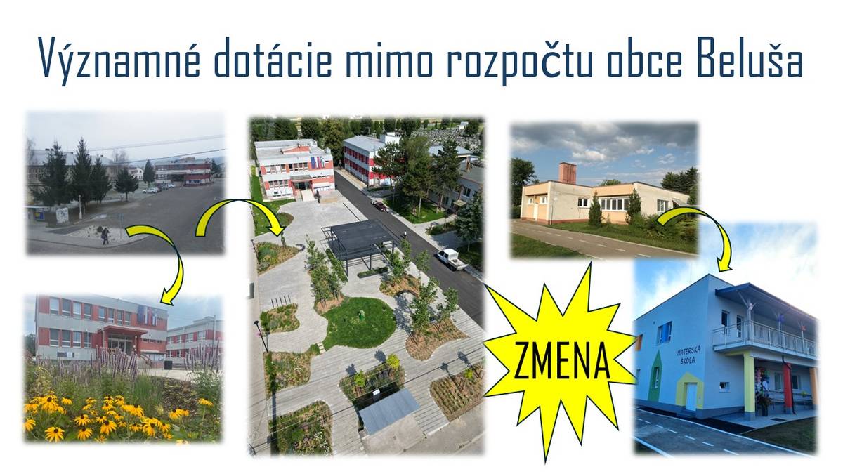 Hoci sa o čerpaní eurofondov rozpráva ako o nízkom a nedostatočnom, situácia v obci Beluša za ostatných päť rokov napovedá skôr o opačnom prípade. Vďaka pripraveným projektom sa obec na Považí za posledné roky výrazne zmenila a zmodernizovala.