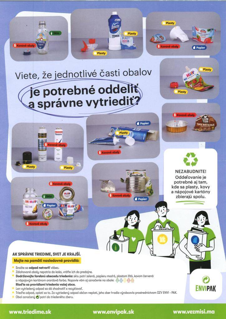 Ako správne triediť odpady? - Hogyan kell helyesen válogatni a hulladékot?