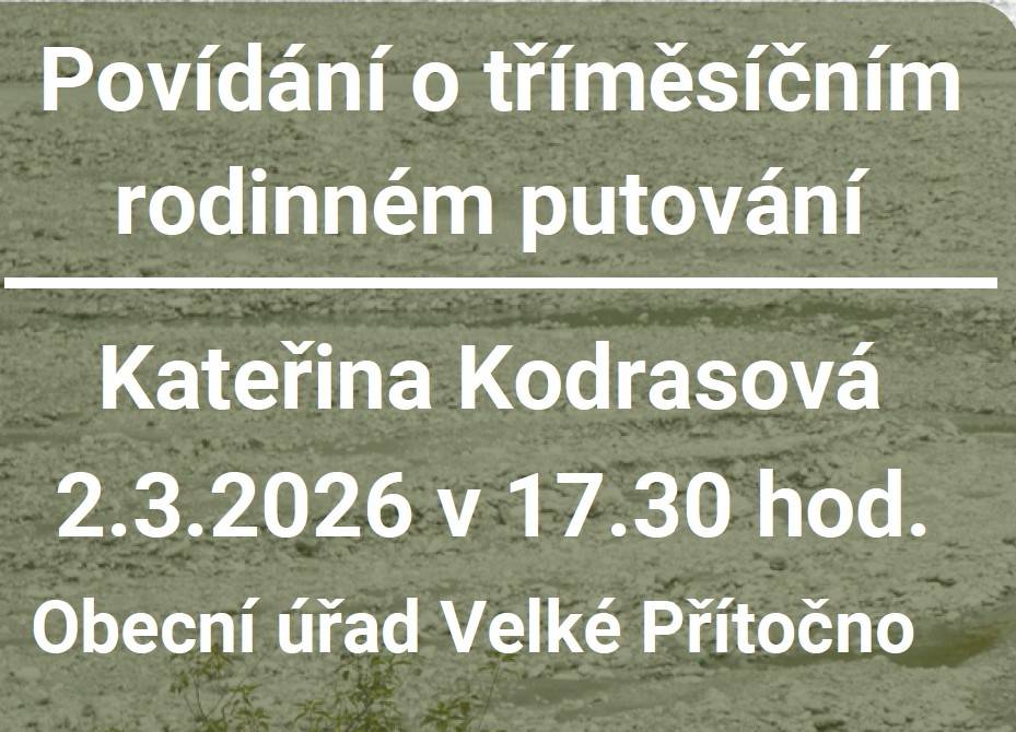 pondělí 2. března od 17.30 hodin na sále OÚ