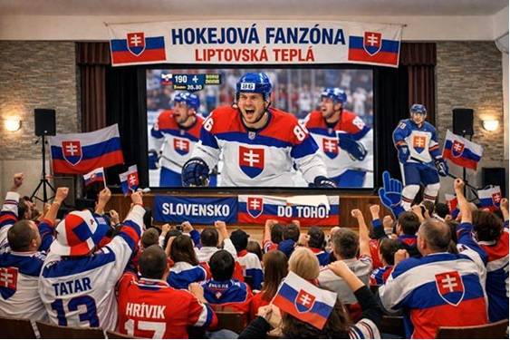 Miesto: Kultúrny dom Liptovská Teplá  Čas: podľa programu zápasov Slovenskej hokejovej reprezentácie  Občerstvenie: dones si v batôžku. Čapuje sa pivko  - veľkoplošná projekcia  - dresy, vlajky a dobrá nálada vítané