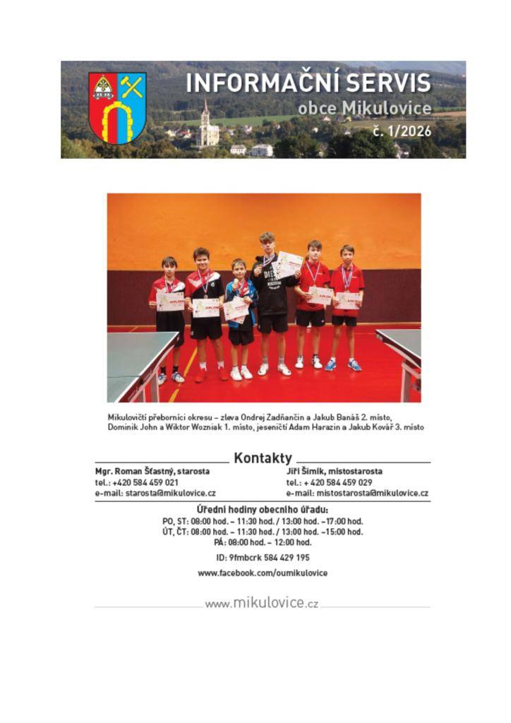 č.1/2026 - připraveno k vyzvednutí