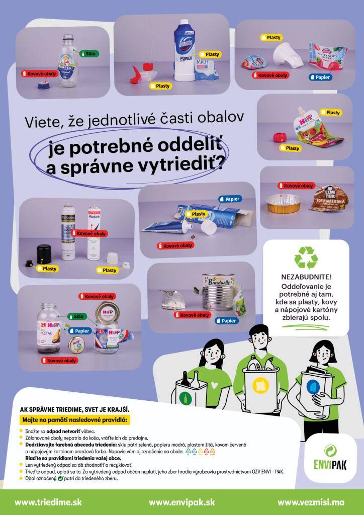 Na detailoch záleží. Pri triedení odpadu zvlášť. Na Slovensku dnes triedi odpad takmer každý. Prieskum OZV ENVI - PAK potvrdzuje, že triedenie deklaruje 96 % ľudí. To však ešte neznamená, že všetci triedime všetky druhy obalov, a že to vždy robíme správne.