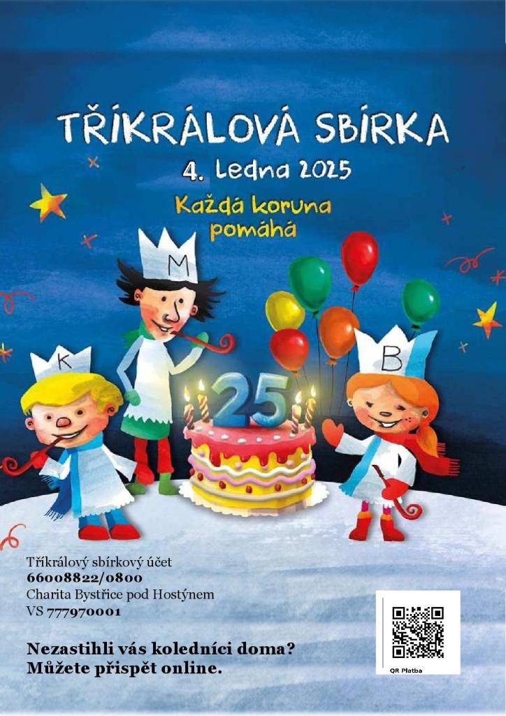 4. ledna 2025  Každá koruna pomáhá  25 let pomoci
