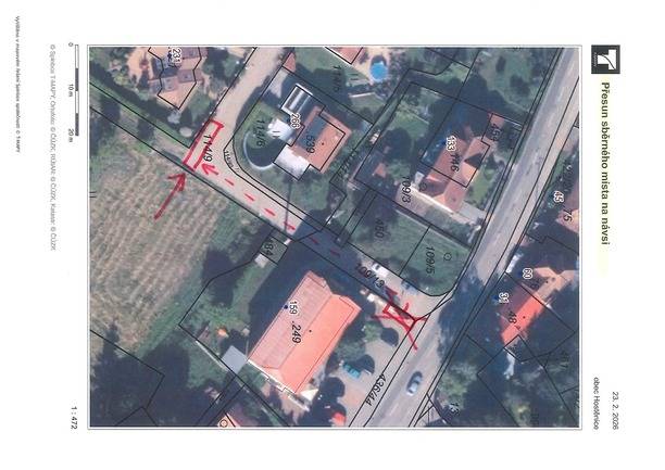 Z důvodu průběhu prací na stavbě Obecního domu bude od 24.2.2026 dočasně přesunuto sběrné hnízdo na návsi o 50 metrů níže na ulici Pod Silnicí. Děkujeme za pochopení a součinnost.