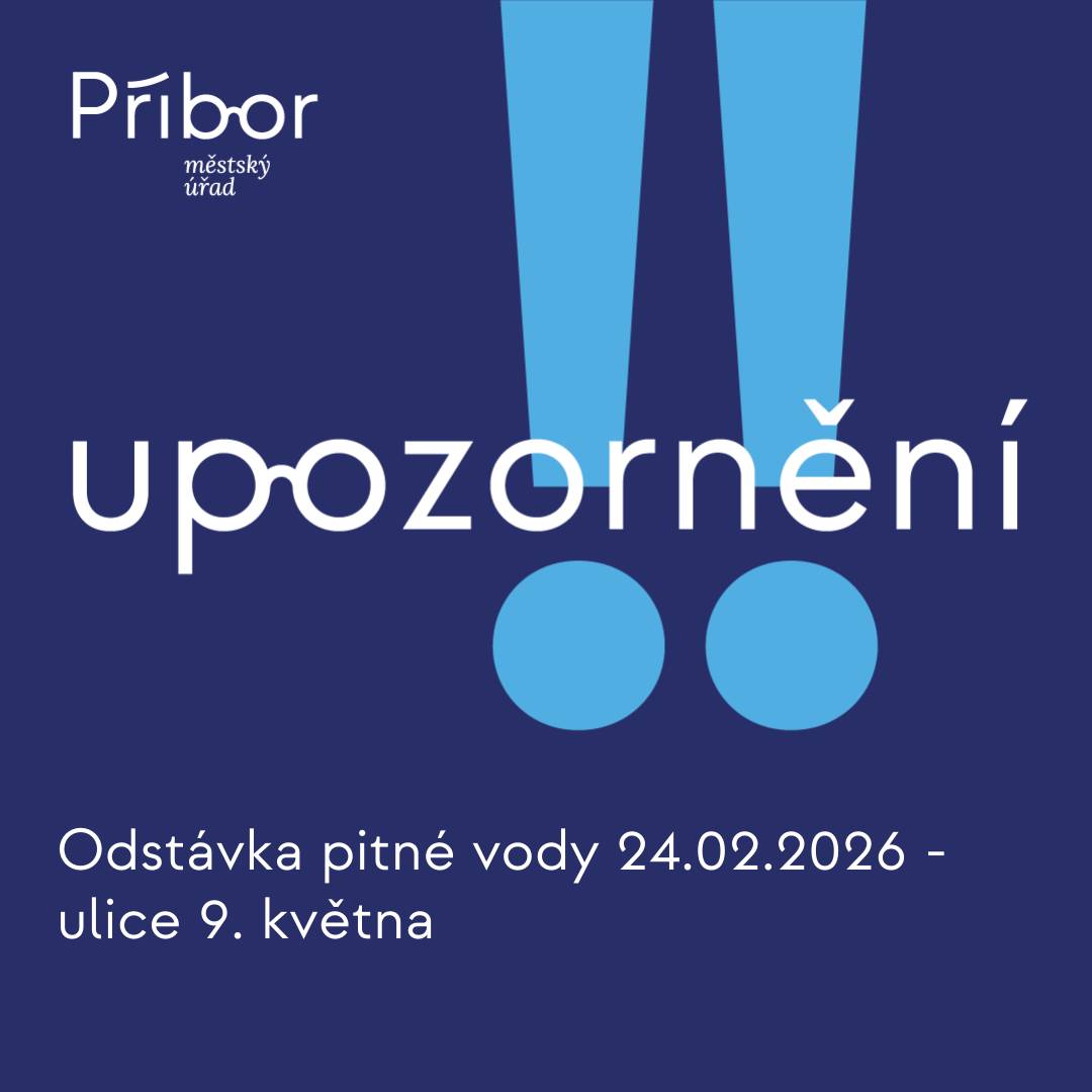 SmVak informuje, že v úterý 24.02.2026 od 08:00 do 14:00 hod. dojde k plánované odstávce pitné vody na ulici 9. května.