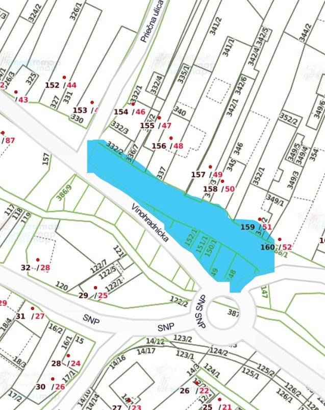 Vážení občania,  od utorka 24.02.2026 začína prebiehať výmena vodovodného potrubia na Vinohradníckej ulici, v úseku od kruhového objazdu v Limbachu po zastávku Cintorín.  1. etapa prác (od 24.02.2026) Úsek od kruhového objazdu po ulicu Priečna  Prosíme obyvateľov, aby v tomto úseku neparkovali vozidlá (vyznačené modrou farbou na mapke).  O ďalších etapách prác Vás budeme priebežne informovať.  Ďakujeme za trpezlivosť a spoluprácu.