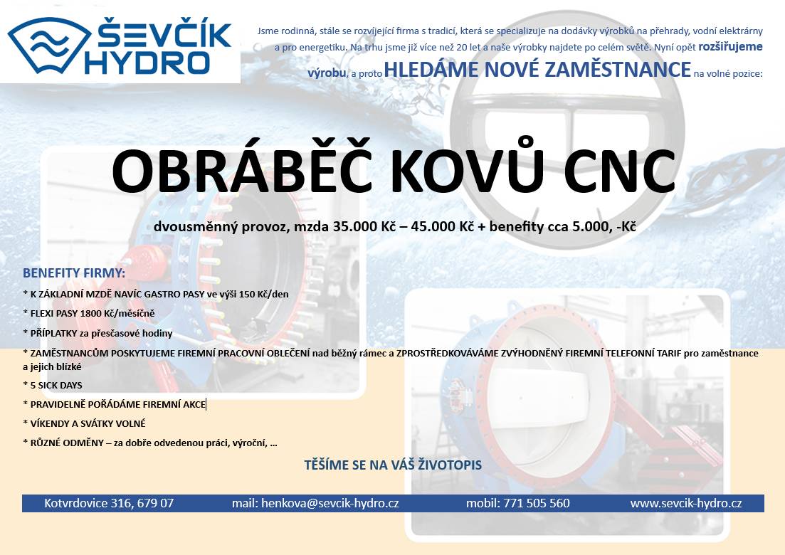 Nabídka pracovního místa.