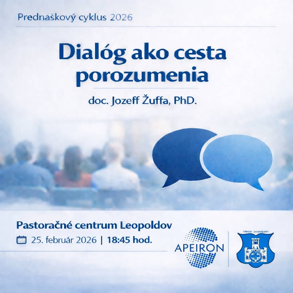 ➡️V stredu 25. 2. 2026 o 18.45 h sa v pastoračnom centre na fare uskutoční ďalšie zo série synodálnych stretnutí. Na tému hľadania vzájomného porozumenia cez spoločný dialóg príde prednášať doc. Jozef Žuffa z Teologickej fakulty Trnavskej univerzity.  💙Srdečne pozývame.