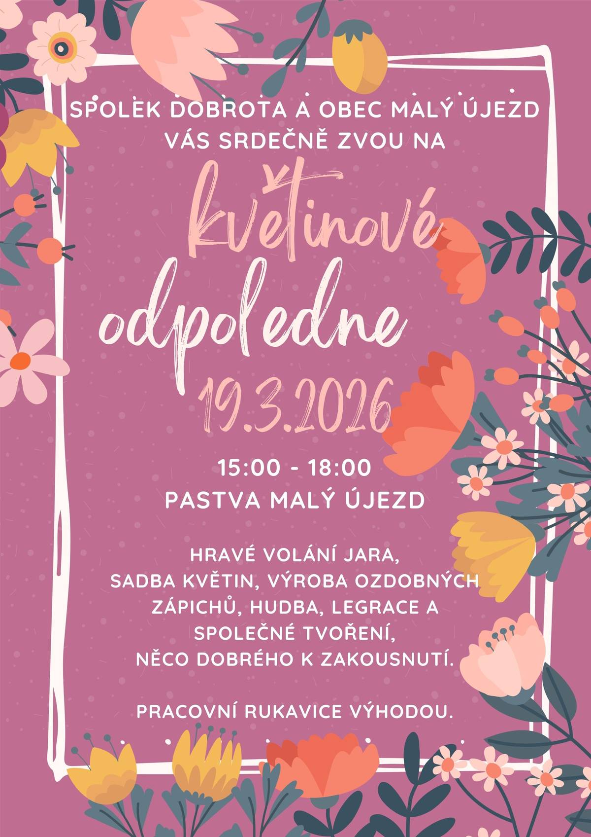 Květinové odpoledne 2026