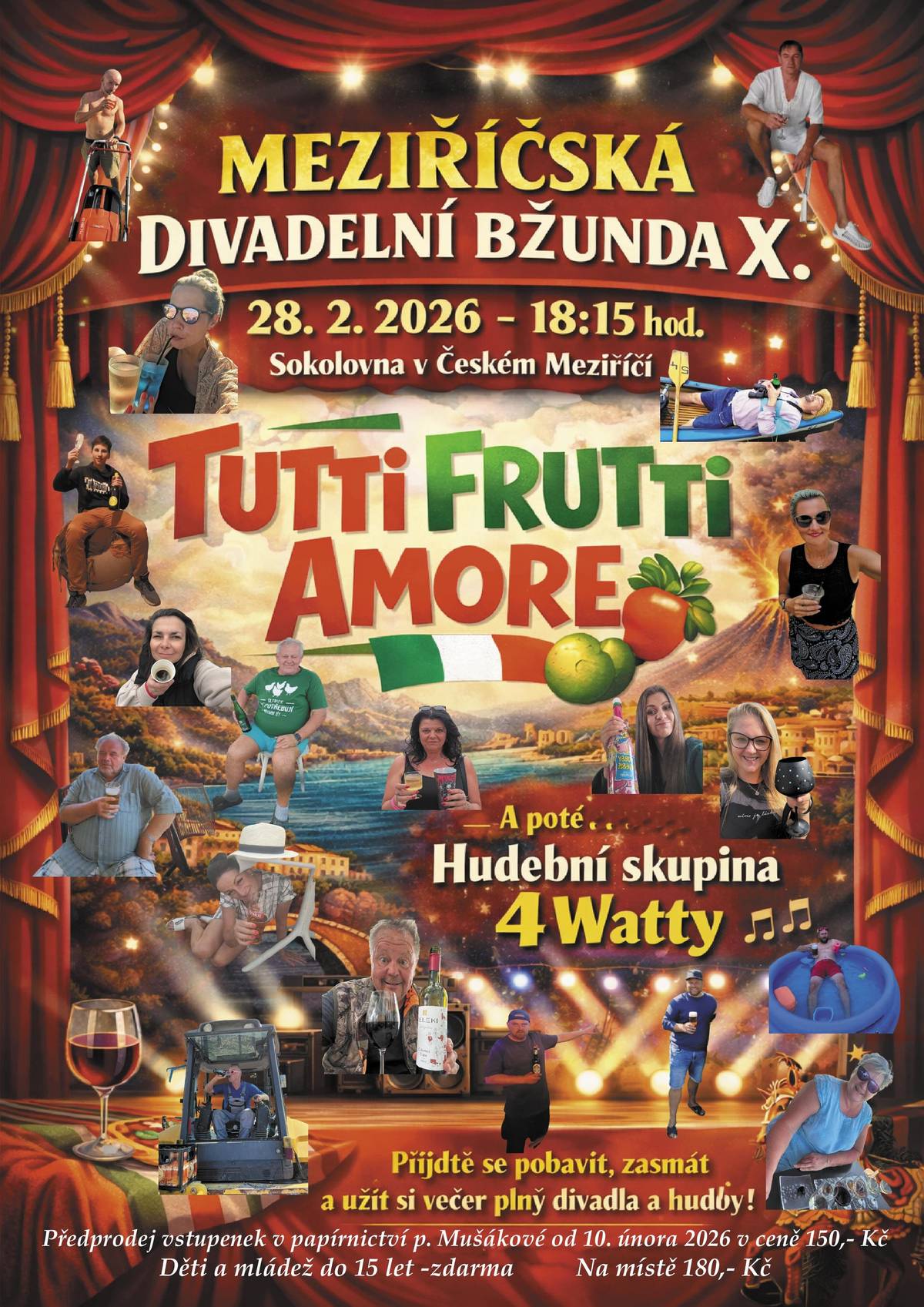 V sobotu se v sokolovně uskuteční jubilejní 10. ročník divadelní Bžundy v podání místních divadelníků.