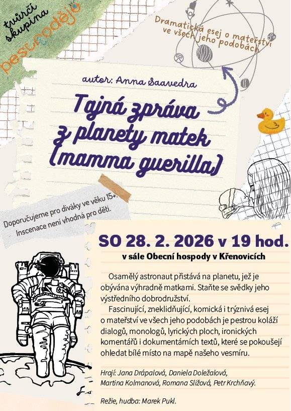 Pozvánka na divadelní představení.