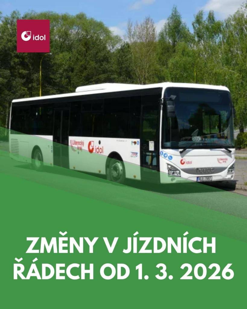 Od 1. března 2026 dochází k úpravám autobusových jízdních řádů v rámci Libereckého kraje. Zásadnější změny se týkají i oblasti Jilemnicka.