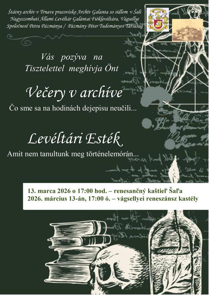 Pozvánka Večery v archíve