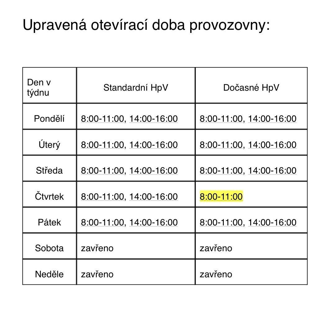 🏤 ČESKÁ POŠTA 🏤 Dovolujeme si Vás informovat o dočasné změně hodin pro veřejnost provozovny Březno. Rozsah hodin pro veřejnost bude omezen na nezbytně nutnou dobu ve dne 26.2.2026 z provozních důvodů. 👇🏼