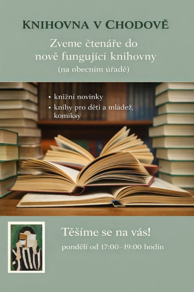 Knihovna v Chodově se pyšní novou nabídkou knih, které jsou vhodné pro všechny věkové kategorie. Aktuálně si můžete půjčit tituly, které jsou mezi čtenáři velmi oblíbené a které vám přinesou zábavu a poučení.