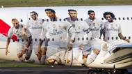 Letadlo společnosti Emirates s fotbalisty z klubu Real Madrid
