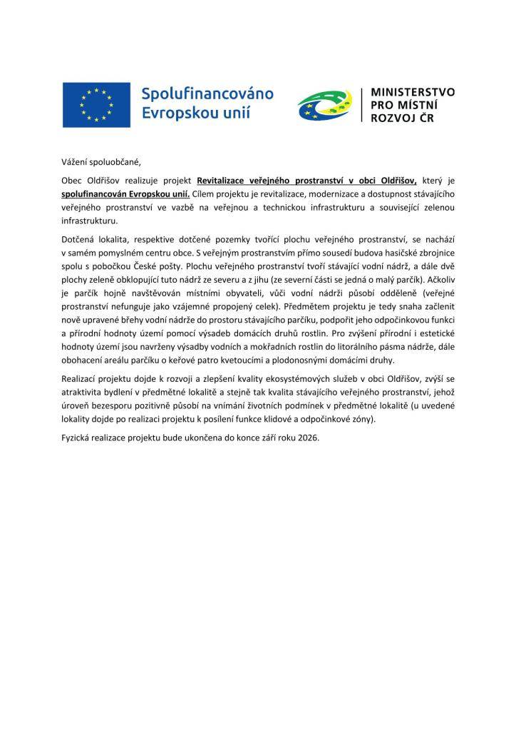 Spolufinancováno Evropskou unií.