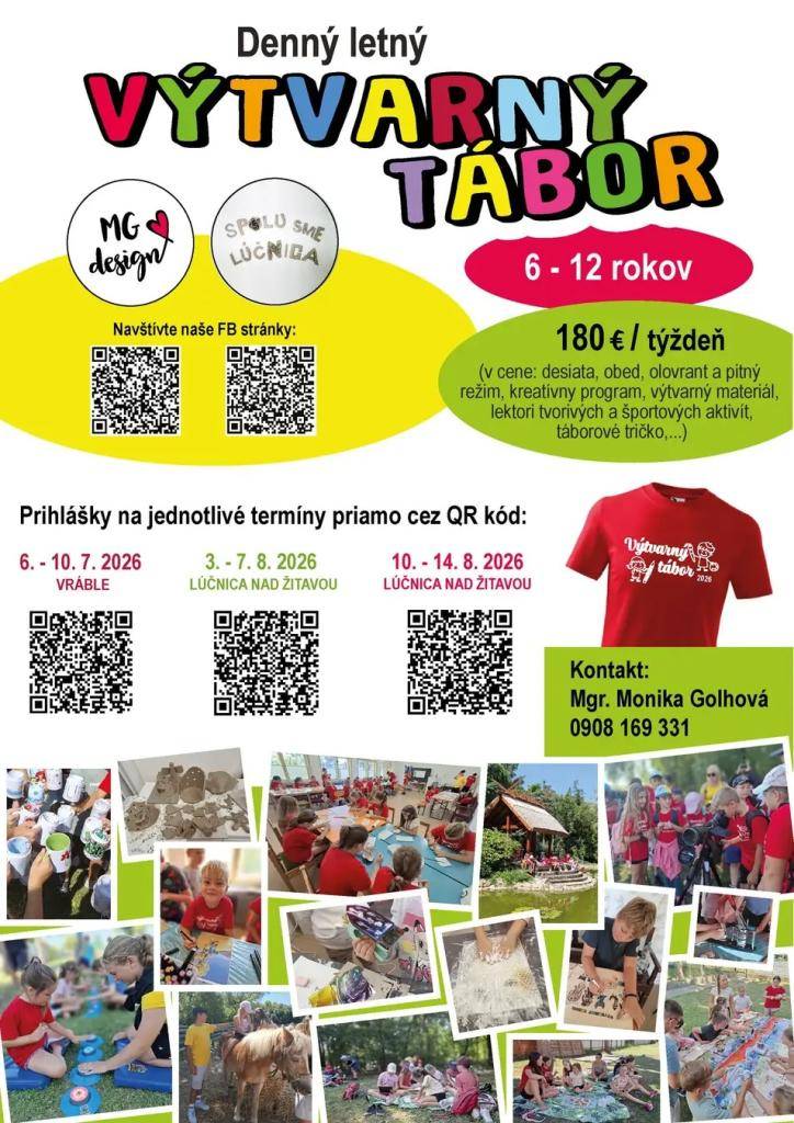 Denný letný výtvarný tábor v Lúčnici nad Žitavou