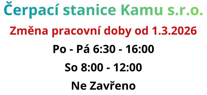 Změna pracovní doby od 1. března 2026