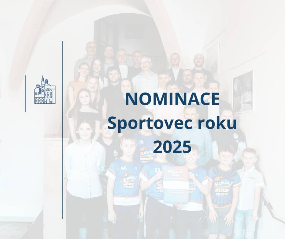 Město Moravská Třebová ve spolupráci s TJ Slovan Moravská Třebová pořádá již 28. ročník oblíbené ankety Sportovec roku. Nezapomeňte ocenit talent a píli těch, kteří přinášejí radost a hrdost našemu městu. Uzávěrka nominací je 16. března, poté odborná komise vybere ty nejlepší, kteří si zaslouží stát na pomyslných stupních vítězů. Sportovní kluby, svazy, ale i jednotlivci a právnické osoby s trvalým bydlištěm či sídlem v Moravské Třebové nyní mohou nominovat své favority. Ocenění bude uděleno v těchto kategoriích: ✅Mládež do 15 let, ✅Mládež 15–19 let ✅Dospělí,   ✅Trenér/Funkcionář,✅Kolektiv,  ✅Sportovní osobnost  Jak nominovat? Nominace Sportovec roku 2025 - Moravská Třebová