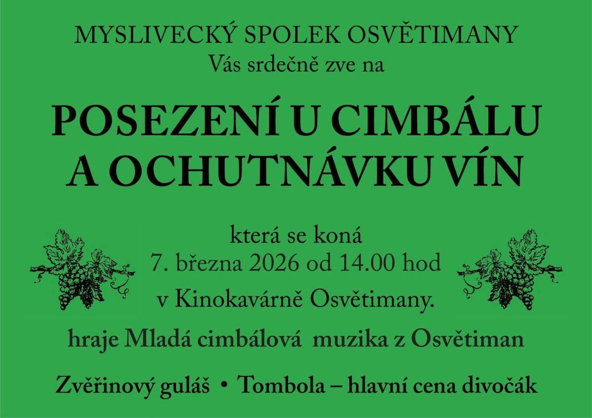 Posezení u cimbálu a ochutnávka ví