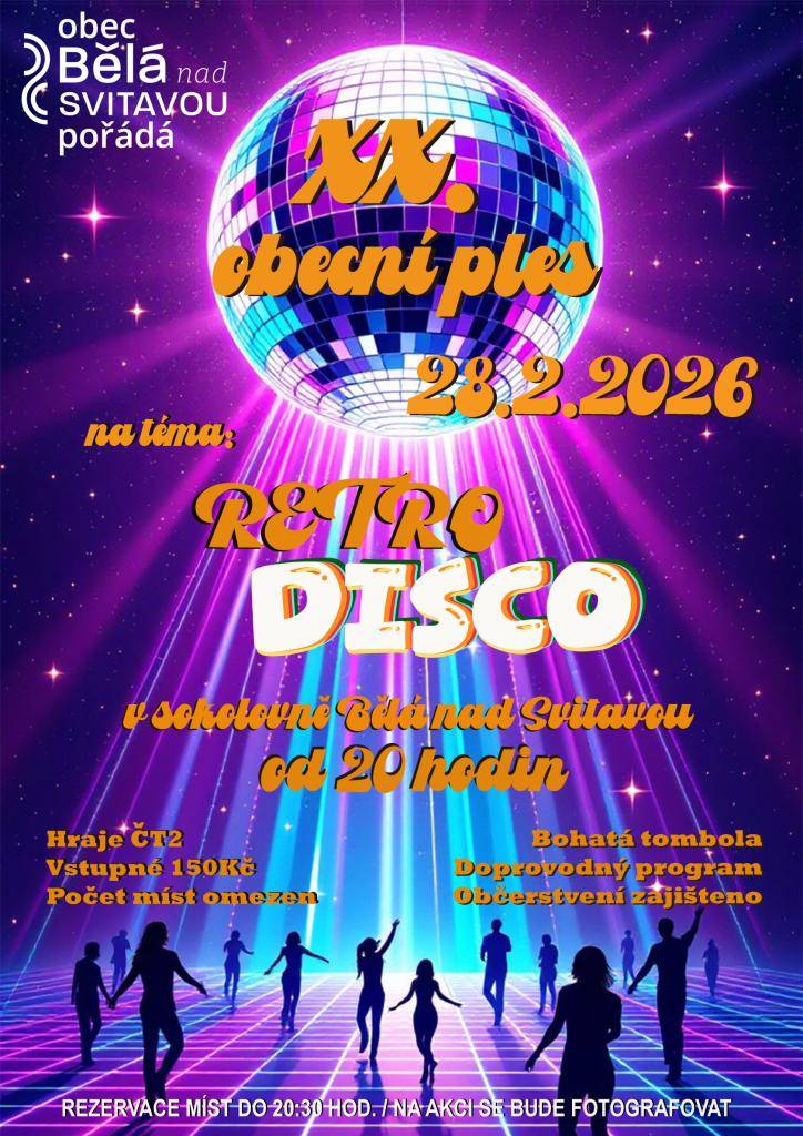 srdečně zveme na XX. obecní ples 28.2.2026