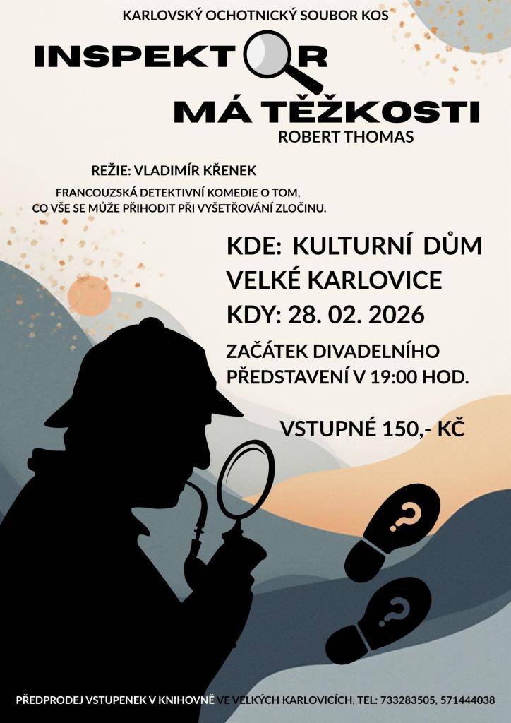 - Prodej drůbeže  - Premiéra představení Karlovského ochotnického souboru KOS