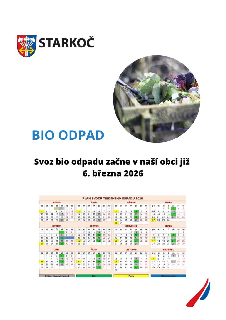 Svoz bio odpadu od vašich nemovitostí začne již 6. března 2026.
