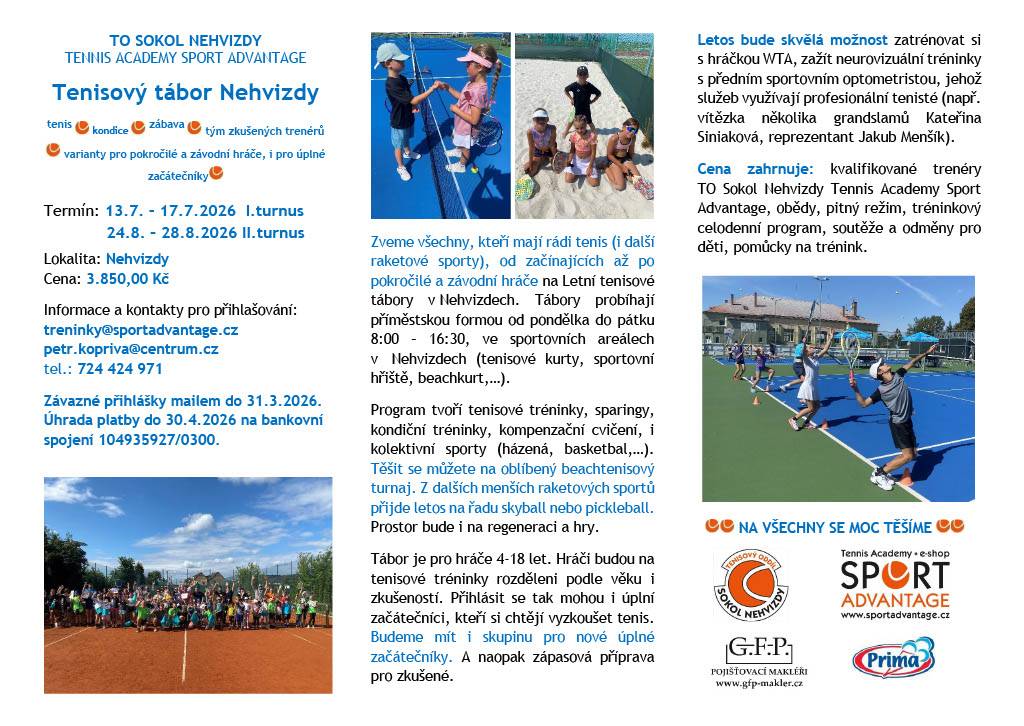Tenisový tábor Nehvizdy