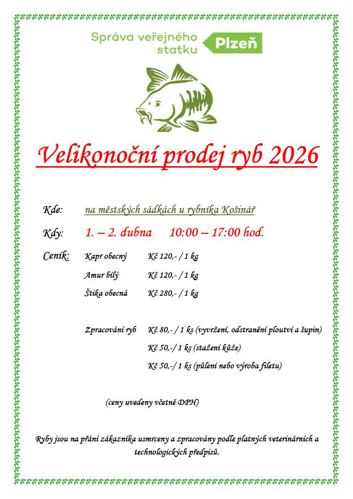 Velikonoční prodej ryb