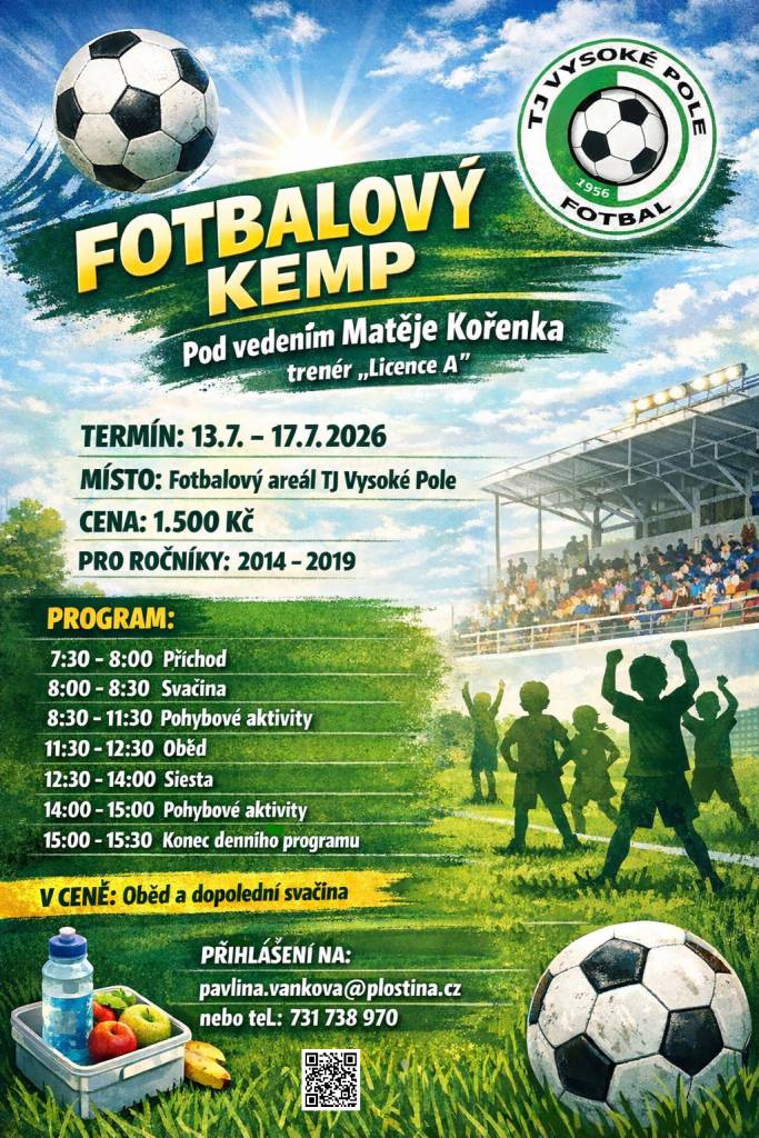 Poslední letošní příměstský tábor - Fotbalový kemp!