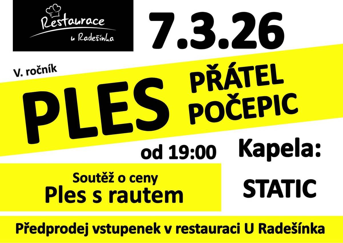 5. ročník PLESU PŘÁTEL POČEPIC 7.3.2026