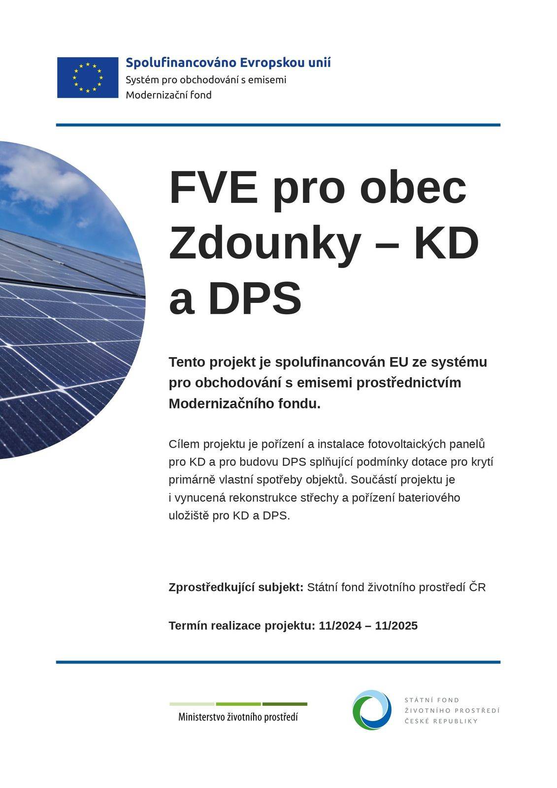 DK Zdounky a Dům s chráněnými byty - FVE