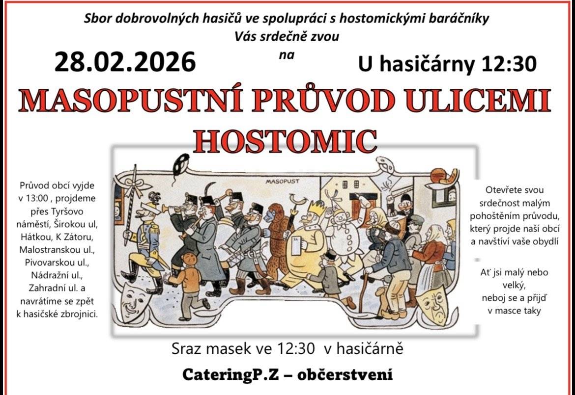 SDH Hostomice srdečně zve.