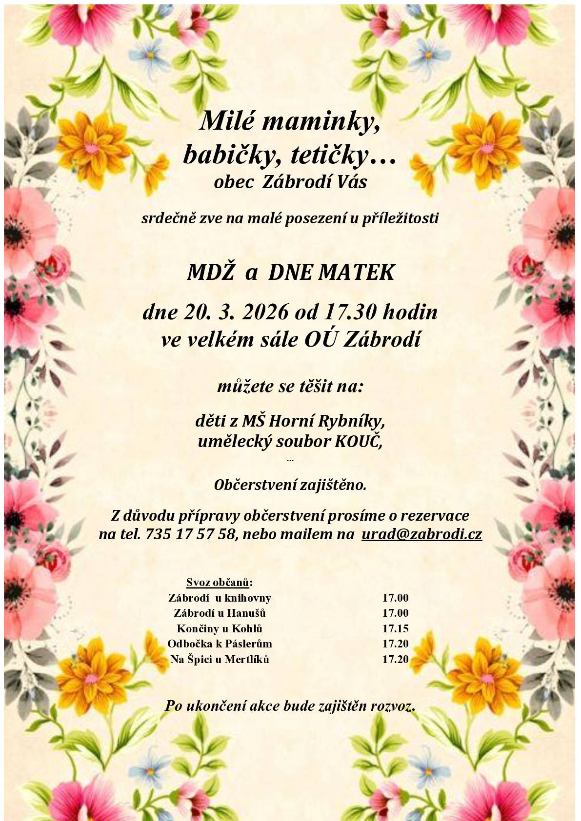 MDŽ A DEN MATEK 20.3.2026