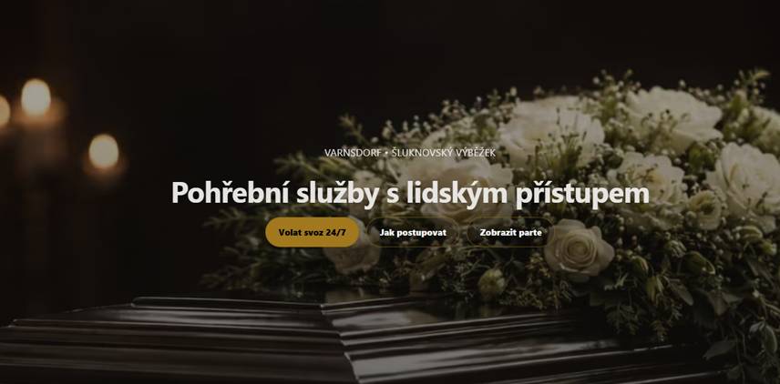 Pohřební služba Kamélie spustila v průběhu ledna své vůbec první webové stránky – www.kamelievarnsdorf.cz, které přinášejí přehledné informace o poskytovaných službách a zároveň rozšiřují možnosti informování veřejnosti v citlivých životních situacích.