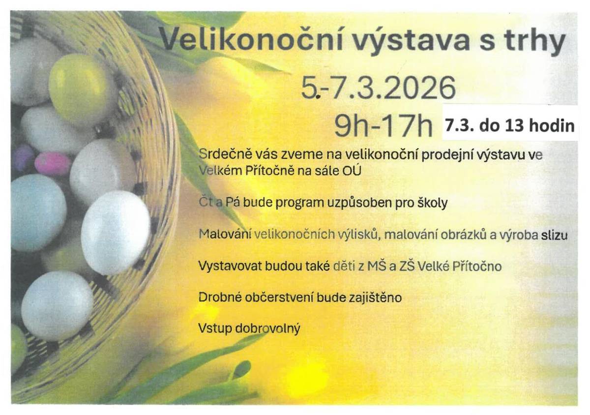 5. - 7. března na sále obecního úřadu