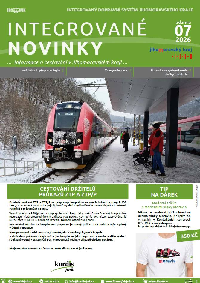 Informace o cestování v Jihomoravském kraji