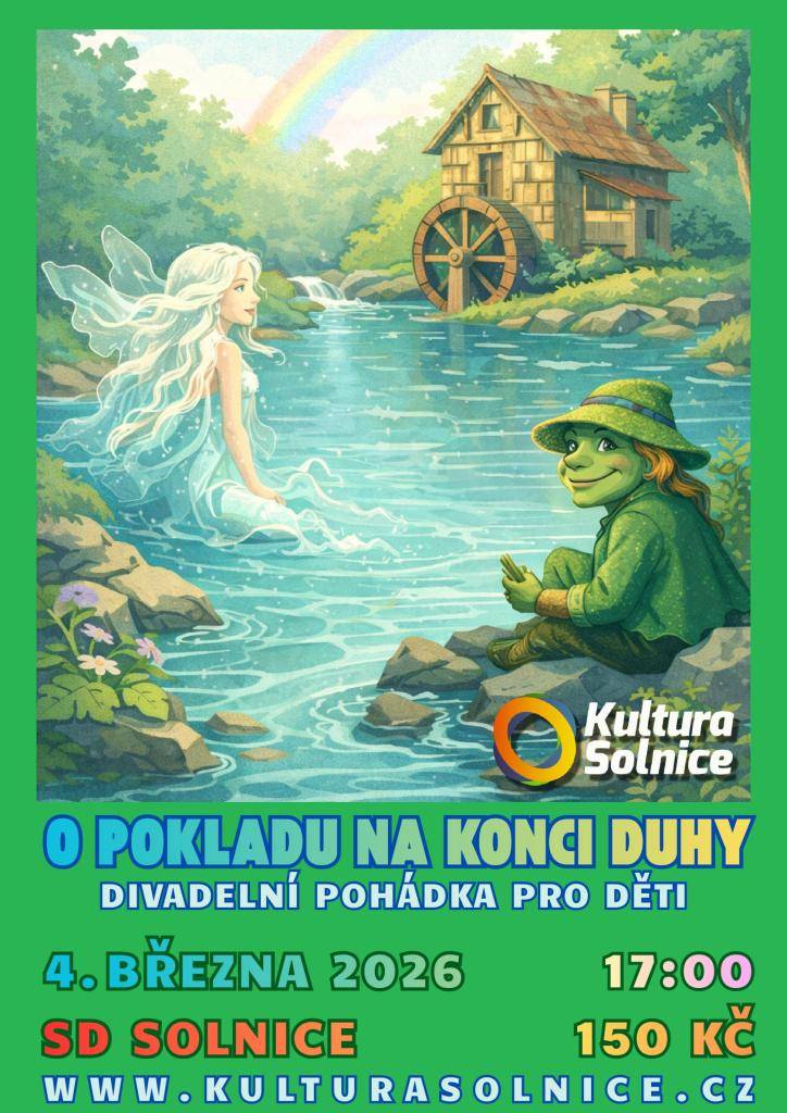 Kultura Solnice s.r.o. zve na divadlní pohádku pro děti.