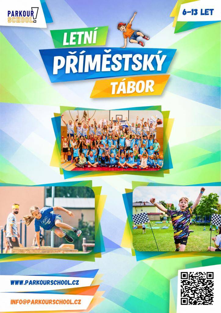 Sportovní spolek Parkour SCHOOL pořádá letní pohybový příměstský tábor pro děti ve věku 6–13 let.