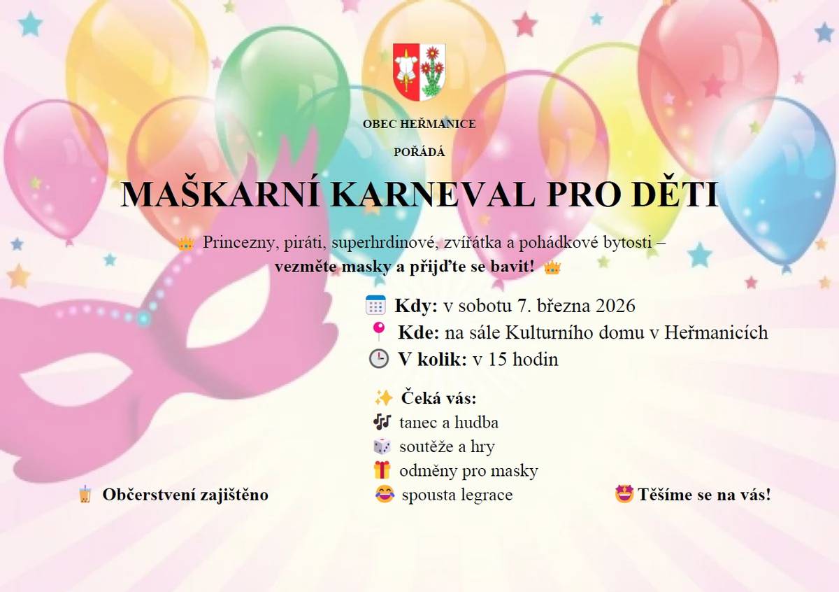 vezměte masky a přijďte se bavit