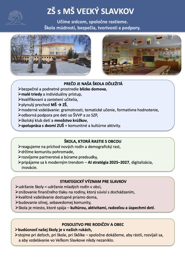 ZŠ s MŠ informuje