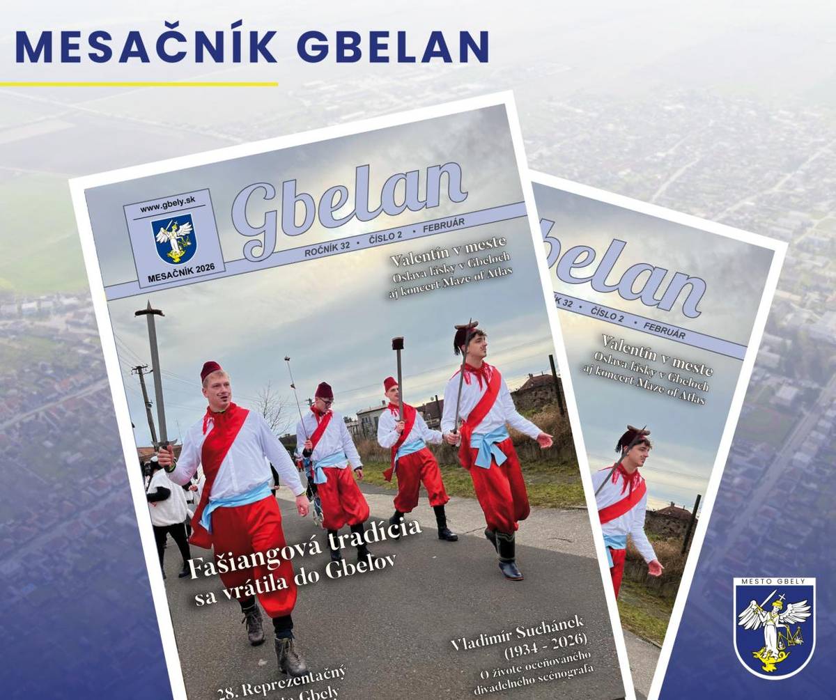 Nové vydanie mesačníka Gbelan už mieri do Vašich schránok     Ak sa však neviete dočkať, máme pre Vás dobrú správu prečítať si ho môžete už teraz aj online.