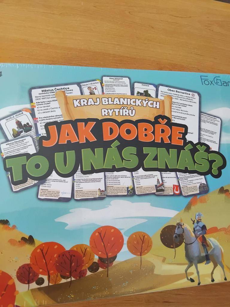 MAS Blaník vydal deskovou hru „Jak dobře to u nás znáš“ o Kraji blanických rytířů. Najdete zde plno zajímavých otázek, které se týkají našeho okolí a otestují vaše znalosti. Hru si můžete objednat na  níže uvedeném e-shopu.