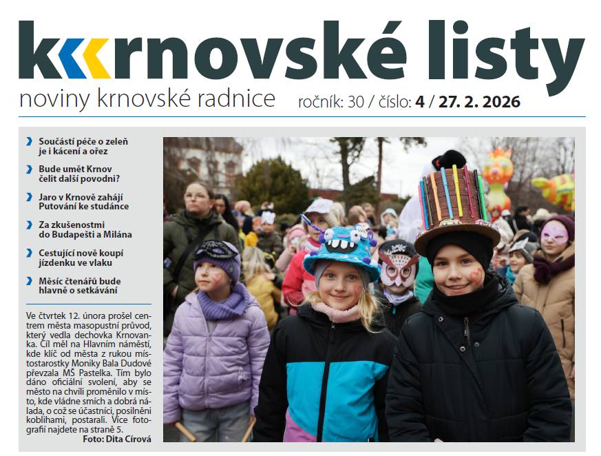 Dnes vyšly Krnovské listy. Nabízíme Vám je v elektronické podobě, v tištěné verzi městský zpravodaj najdete na obvyklých distribučních místech.