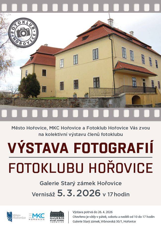 Město Hořovice, MKC Hořovice a FOTOKLUB Hořovice vás zvou na vernisáž a kolektivní výstavu členů fotoklubu