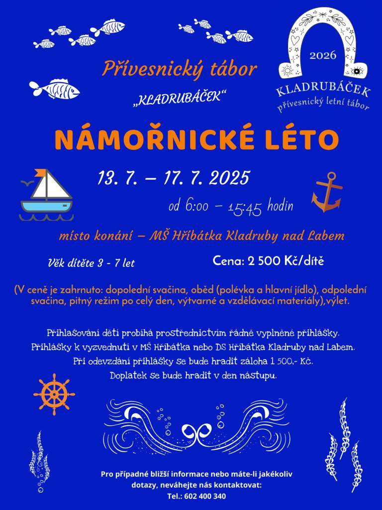 Námořnické léto   13.7. - 17.7.2026