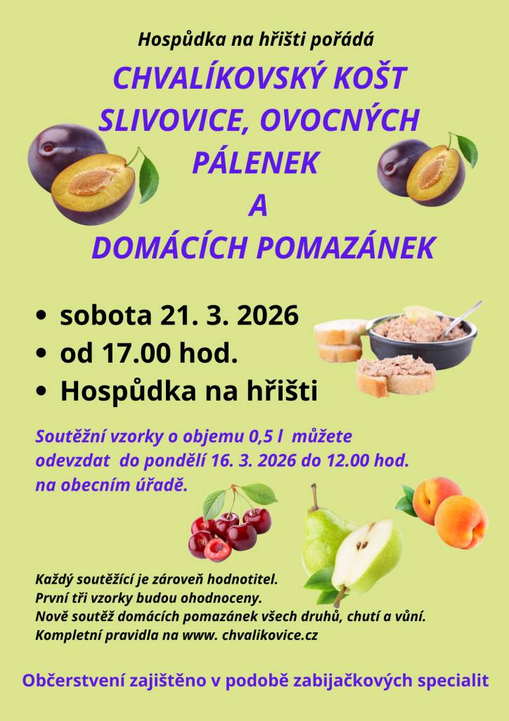 Hospůdka na hřišti vás srdečně zve na další ročník oblíbeného koštu!    Sobota 21. 3. 2026 od 17:00 hod. v Hospůdka na hřišti.