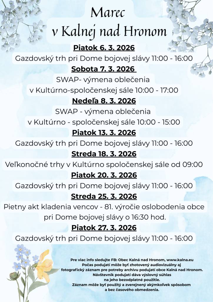 Marec v Kalnej nad Hronom